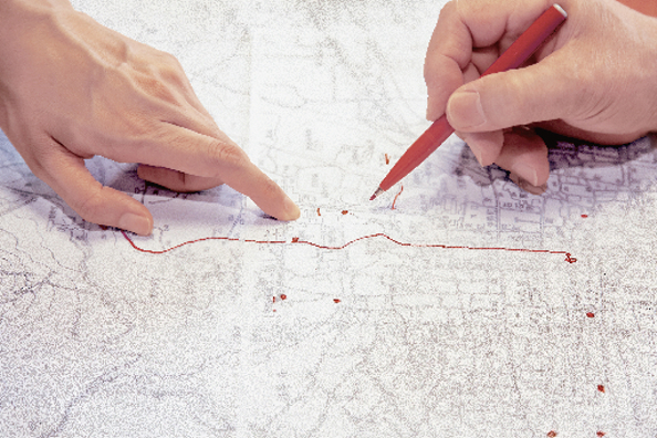 <ruby><rb>記憶</rb><rt>きおく</rt></ruby>地図を<ruby><rb>描</rb><rt>えが</rt></ruby>く手